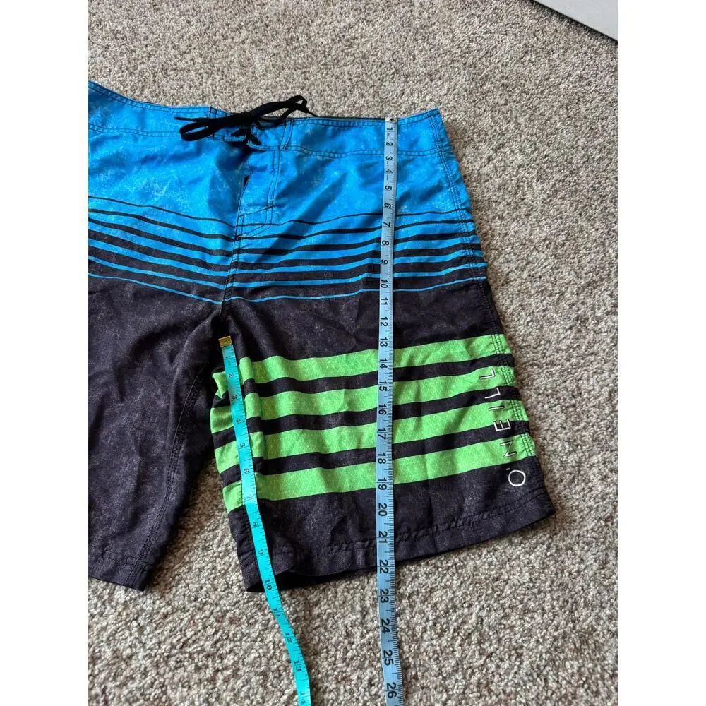 O'Neill MAUI Men's striped swim trunks/board shorts size 38, surfer, skater